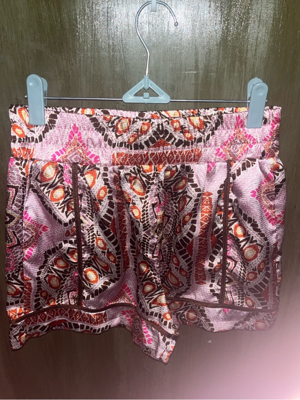 Boho Print Women's Shorts - Pink Multi